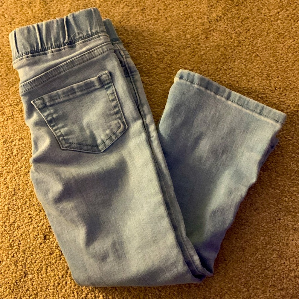 Cat & Jack Girls Mid-Rise Pull-On Flare Jeans, Size: 4